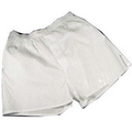 Men's White Boxer Shorts - Medium
